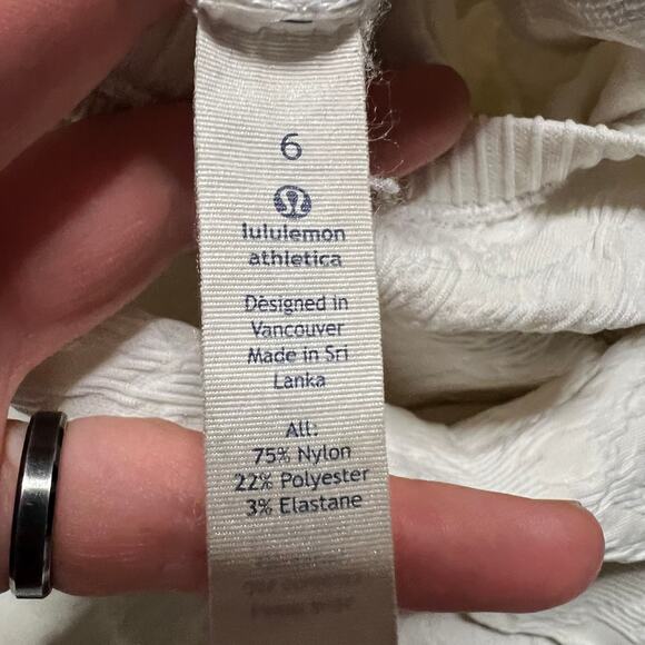 Lululemon Rest Less Hoodie Womens 6 Long Sleeve Performance Shirt Off White - Picture 5 of 8